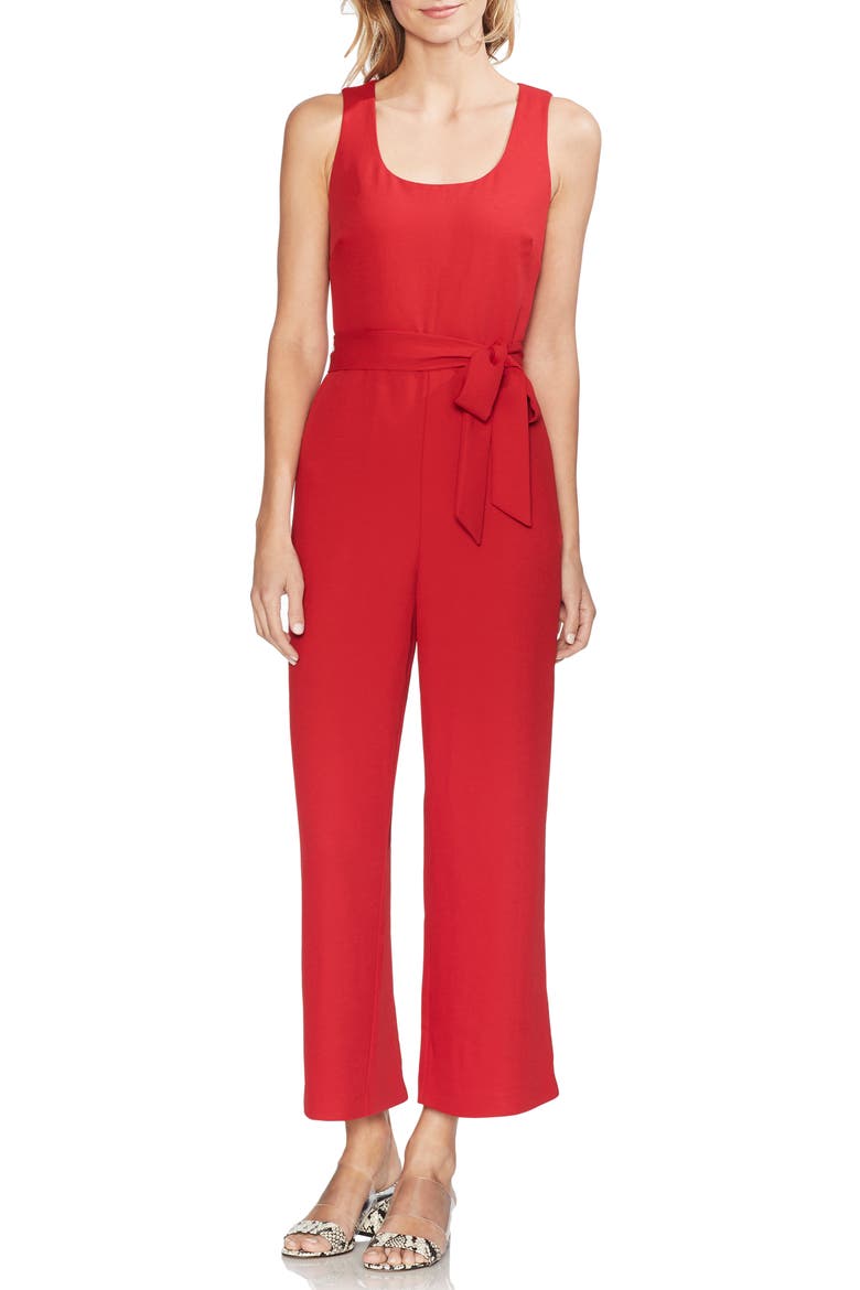 Crop Jumpsuit, Main, color, CORAL SUNSET