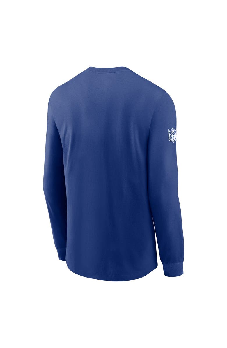Nike Men's Nike Royal New York Giants Sideline Performance Long Sleeve T-Shirt, Alternate, color, Royal