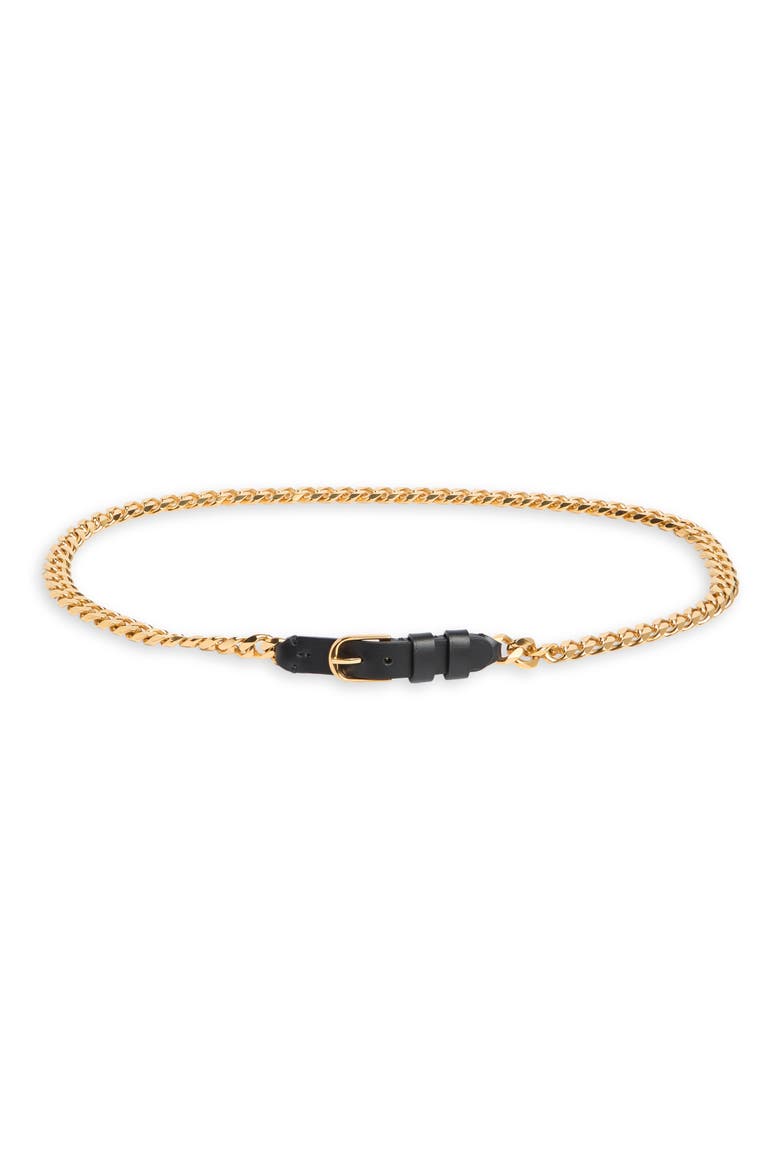 Nicolette Chain Belt, Main, color, BLACK