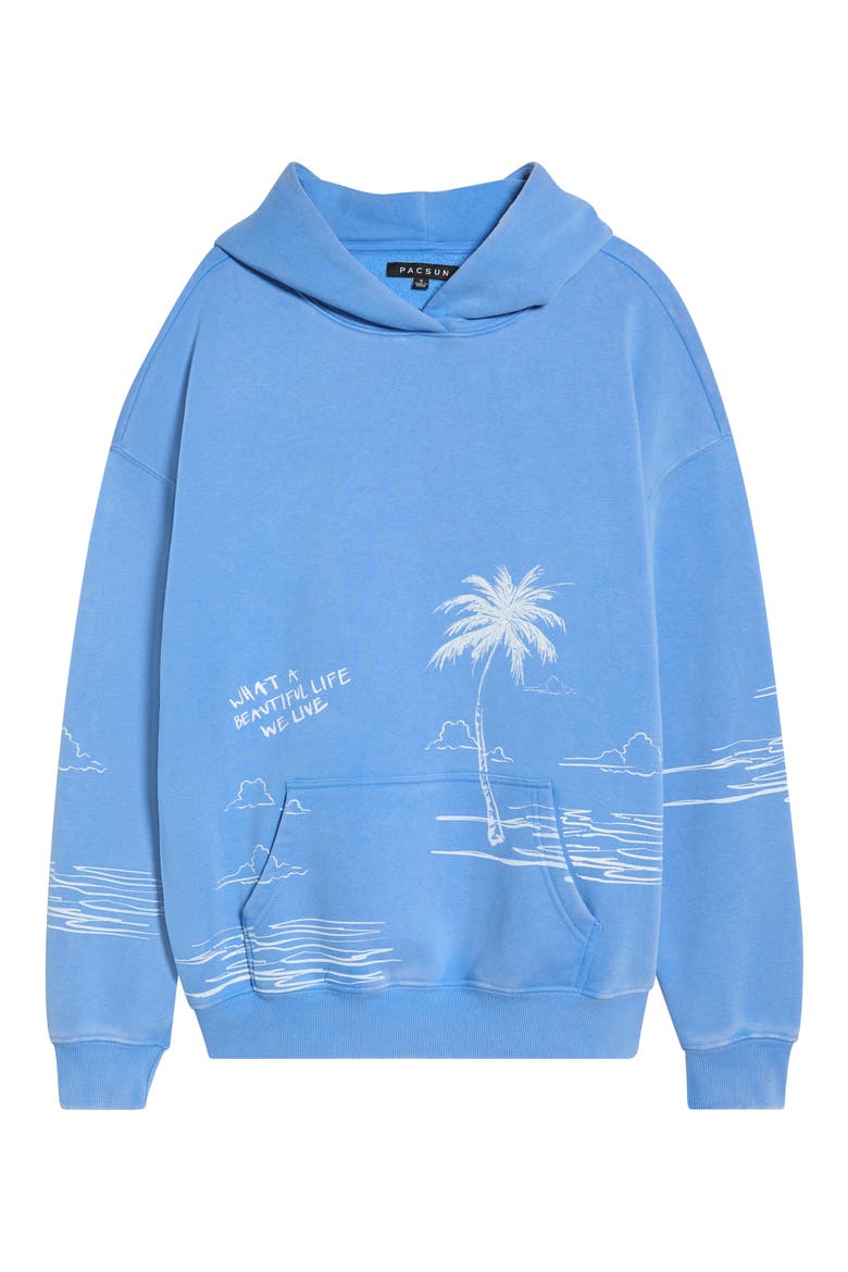 A Beautiful Life Oversize Graphic Hoodie, Alternate, color, BLUE