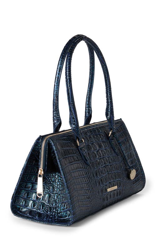 Brahmin Sophia Croc Embossed Leather Satchel