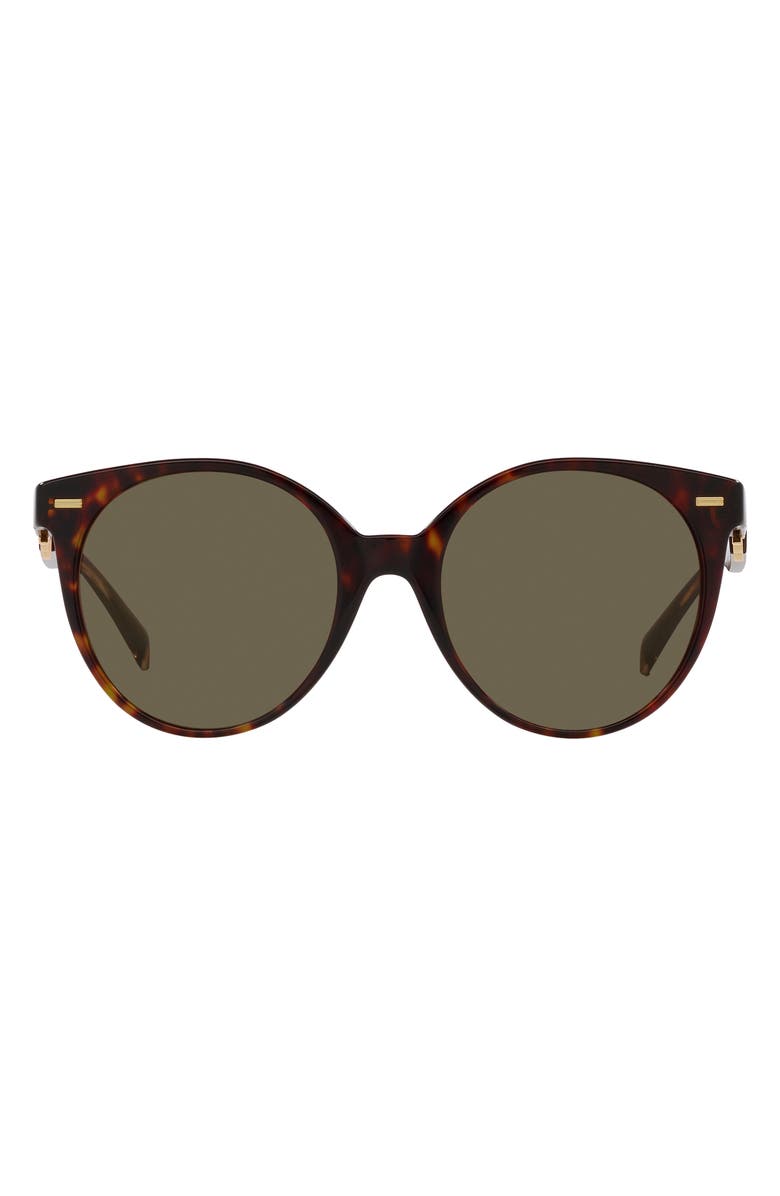 Versace 55mm Round Sunglasses, Main, color, Havana