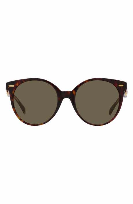 Versace 55mm Round Sunglasses