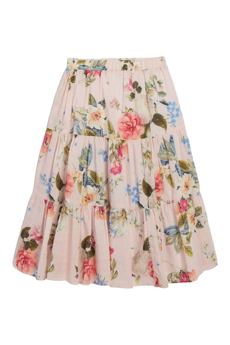 Kids' Floral Clip Dopt Tank & Maxi Skirt Set, Alternate, color, PINK