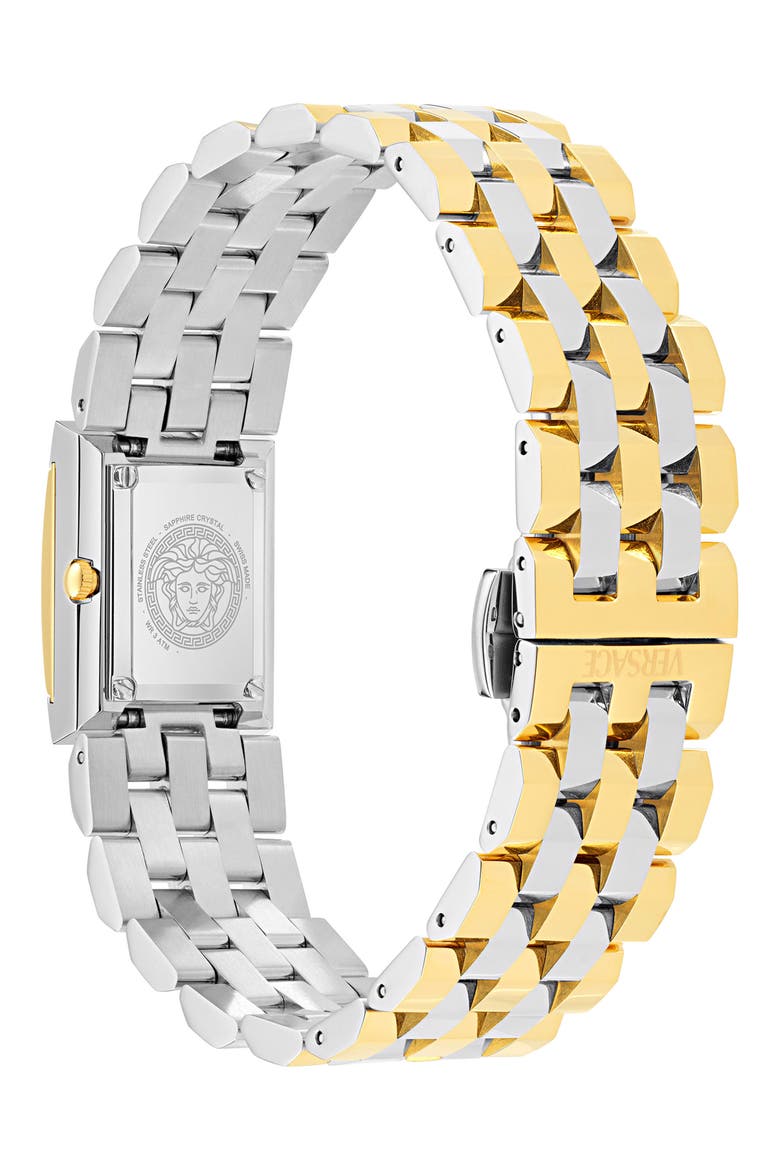 Reveal Two-Tone Bracelet Watch, 18mm x 25mm, Alternate, color, TWO TONE