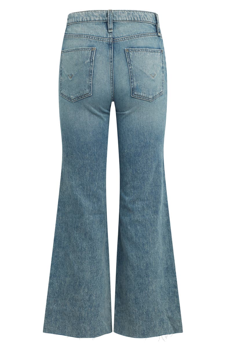 Hudson Jeans Rosie Ripped High Waist Ankle Wide Leg Jeans, Alternate, color, 
