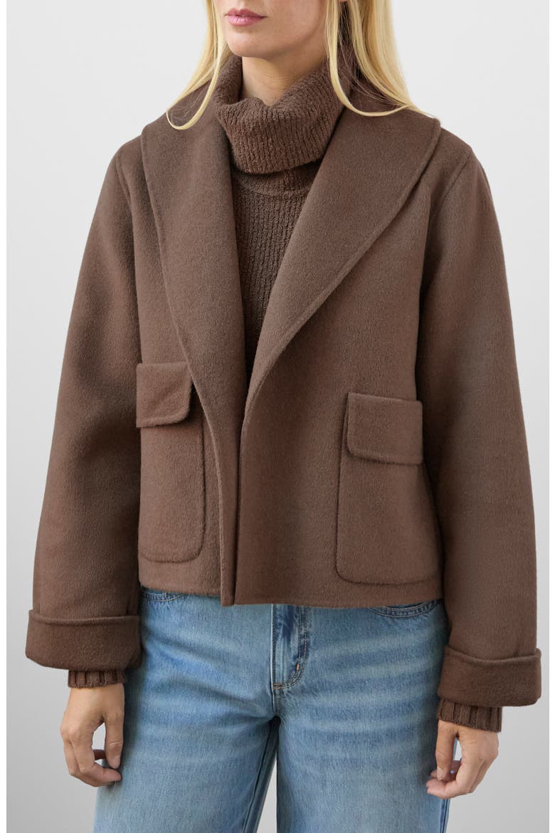 x @cellajaneblog Crop Icon Coat, Main, color, TRUFFLE