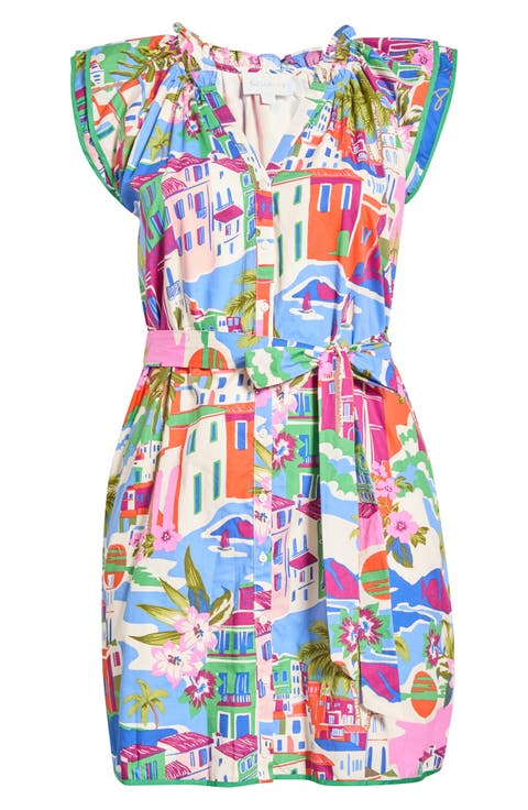 Rumi Town Print Minidress (Plus)