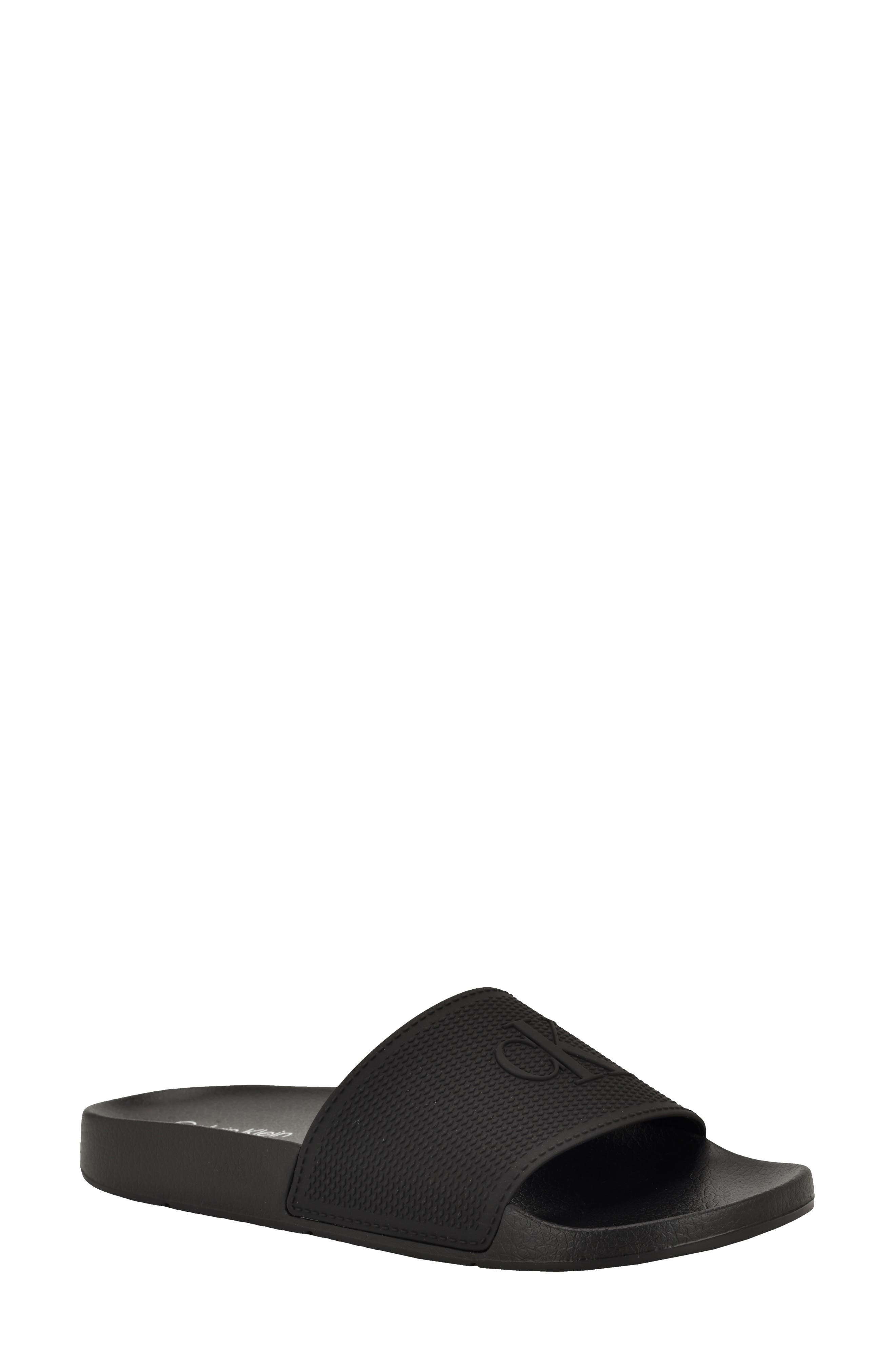 Calvin Klein Adair Slide Sandal, Main, color, Black