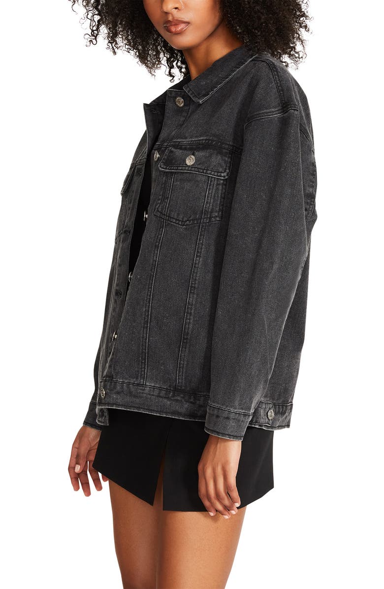 Steve Madden Denim Trucker Jacket, Alternate, color, 