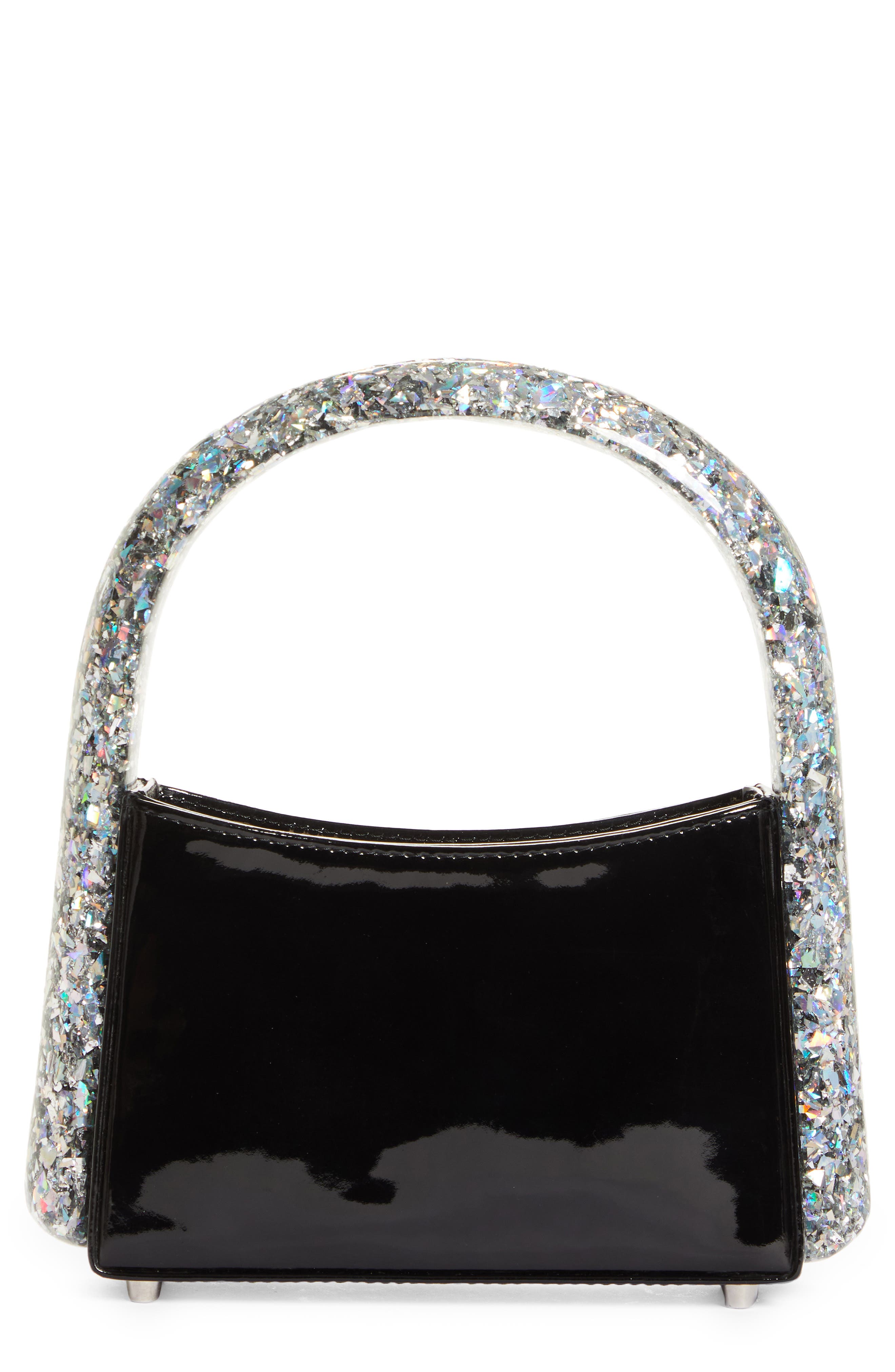 L’alingi L'alingi Glitter Resin Top Handle Bag, Main, color, 