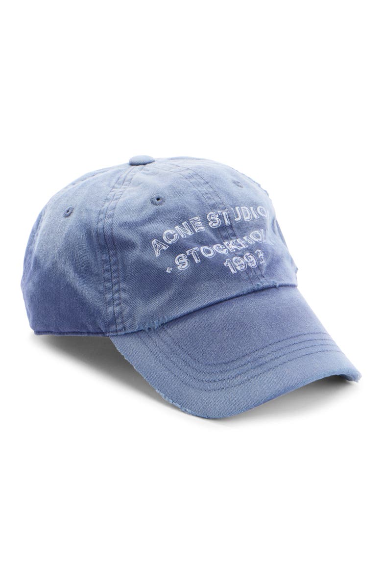 Cuddy Logo Stamp Sunkissed Cotton Twill Baseball Cap, Main, color, NAVY