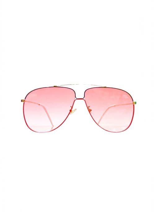 Tribal Eyes Tribal Ëyës Highlife Rose Colored 58mm Aviator Sunglasses