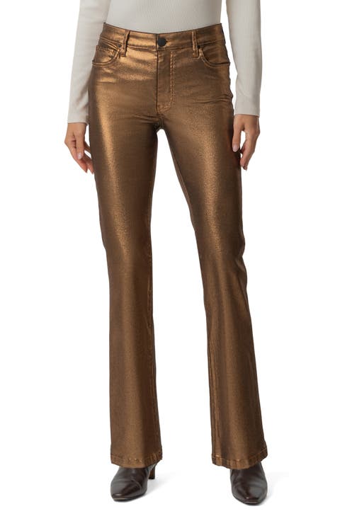 Kelly Coated High Waist Flare Jeans