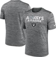 Nike Men's Nike Anthracite Las Vegas Raiders Local Velocity T-Shirt