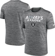 Nike Men's Nike Anthracite Las Vegas Raiders Local Velocity T-Shirt