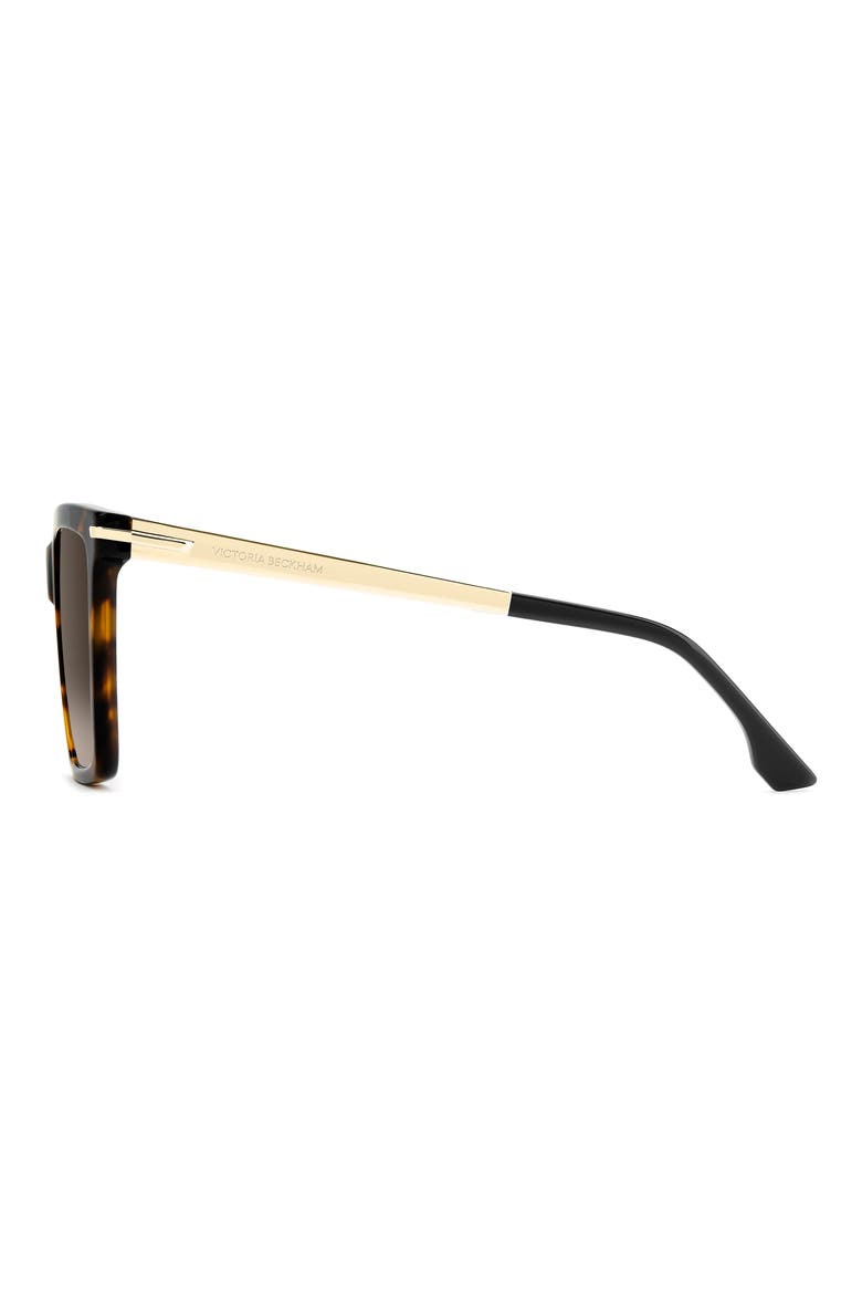 VB 1022/S 56mm Rectangular Sunglasses, Alternate, color, HAVANA/ BROWN SF