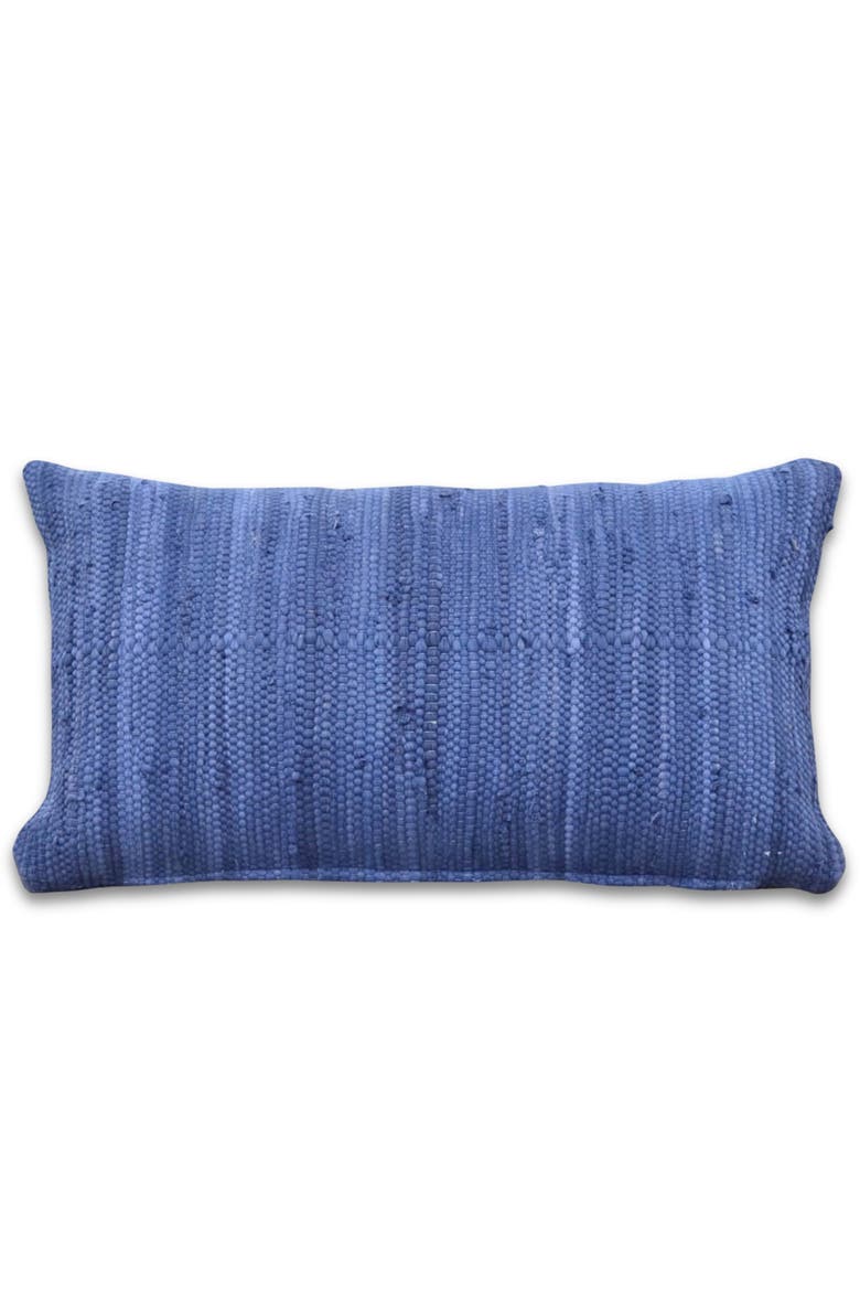 Chindi Lumbar Pillow Cover, Main, color, Marine