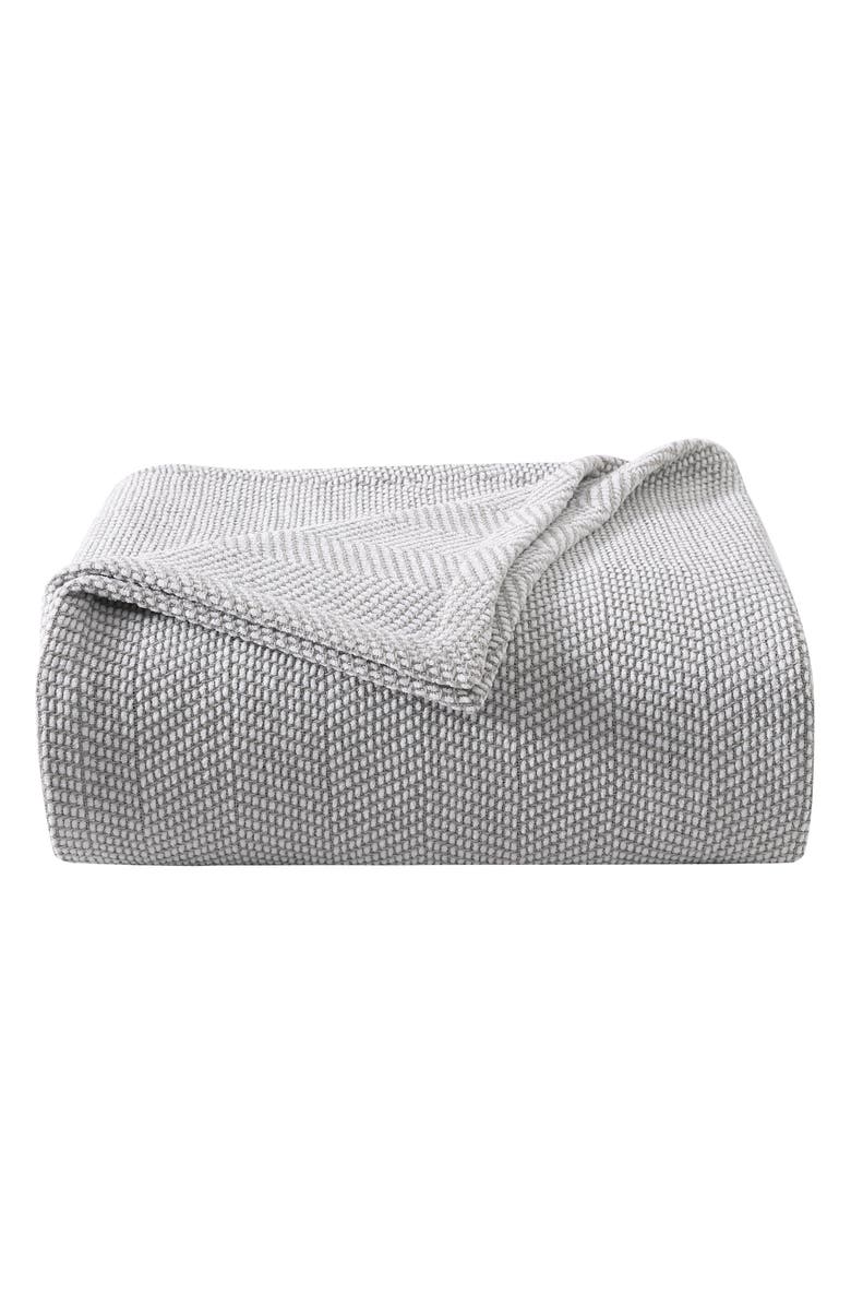 Vera Wang Chenille Piqué Blanket, Main, color,