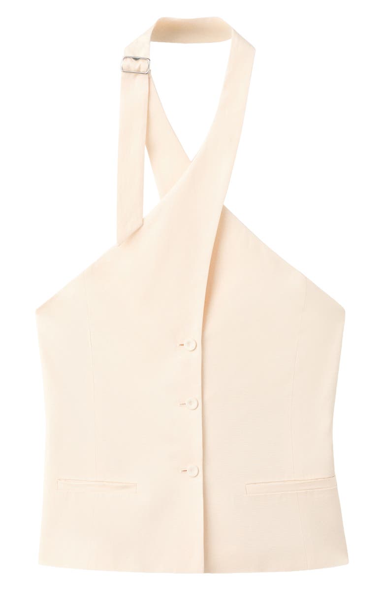 MANGO Mariana Vest, Main, color, Ecru