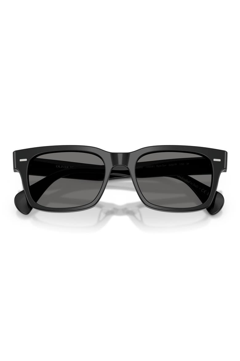 Ryce 54mm Polarized Square Sunglasses, Alternate, color, BLACK / POLAR GREY