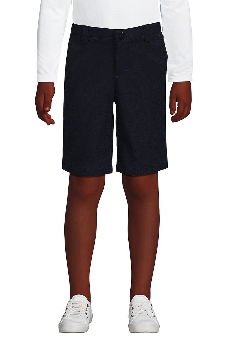 School Uniform Girls Active Chino Shorts, Main, color, Classic Navy