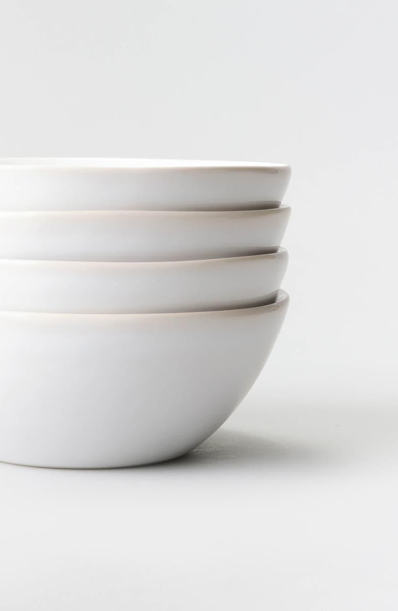 Fable The Breakfast Set of 4 Bowls, Alternate, color, Pearl White