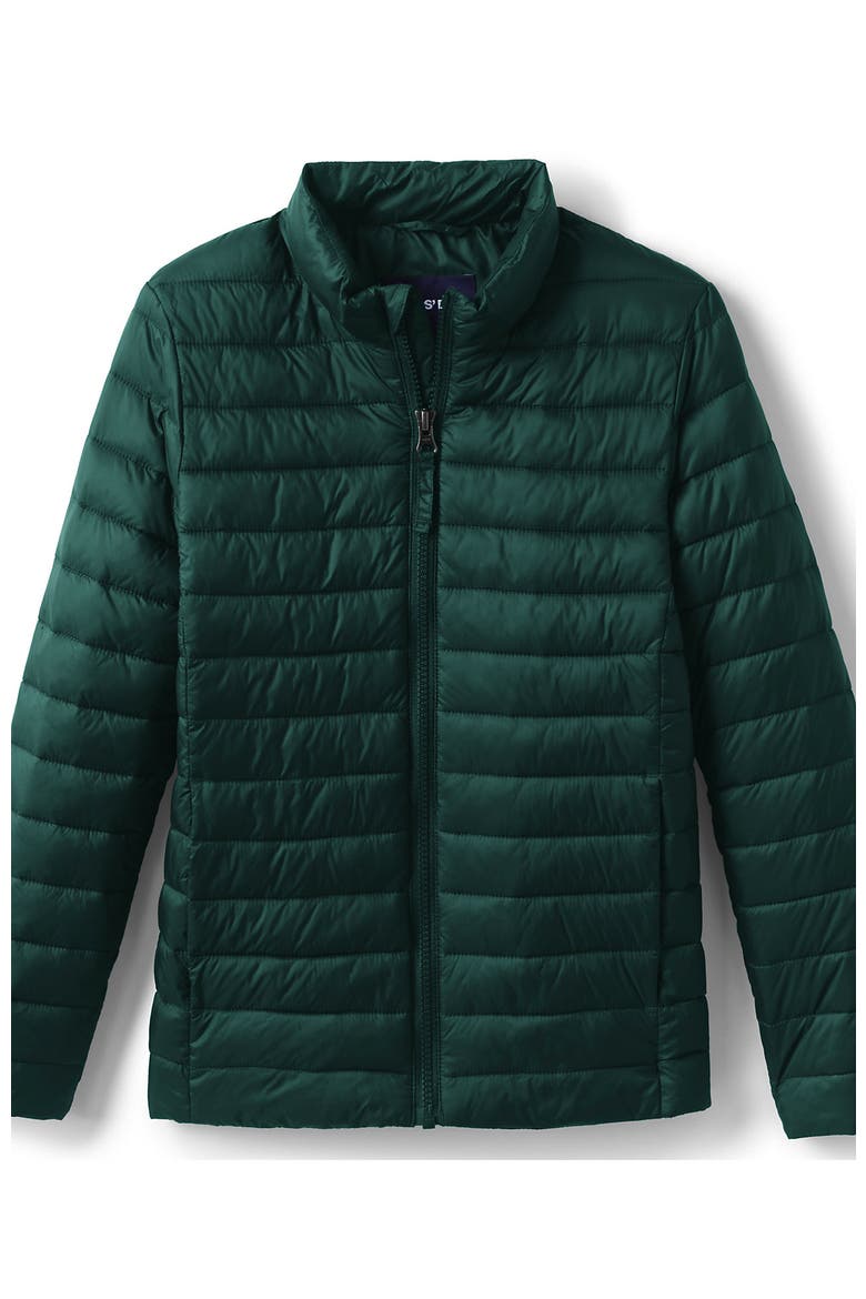 School Uniform Kids ThermoPlume Jacket, Main, color, Evergreen