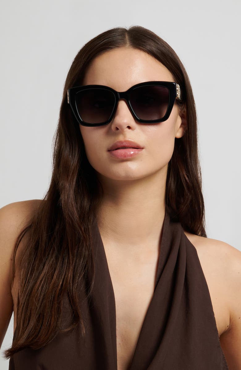 BOSS 54mm Sunglasses, Alternate, color, Black/ Dark Grey Sf