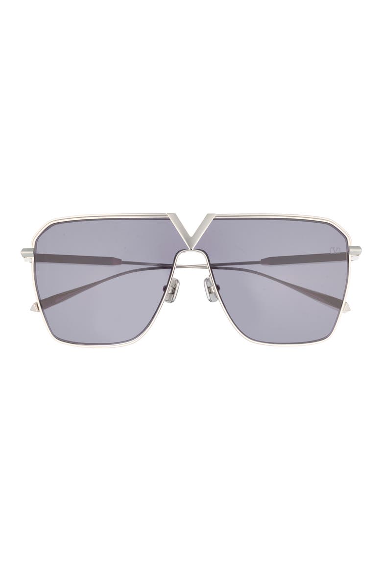 53mm Aviator Sunglasses, Main, color, SILVER SILVER GREY