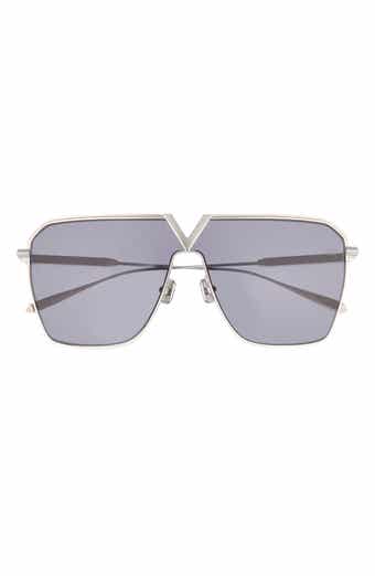 Valentino 53mm Aviator Sunglasses