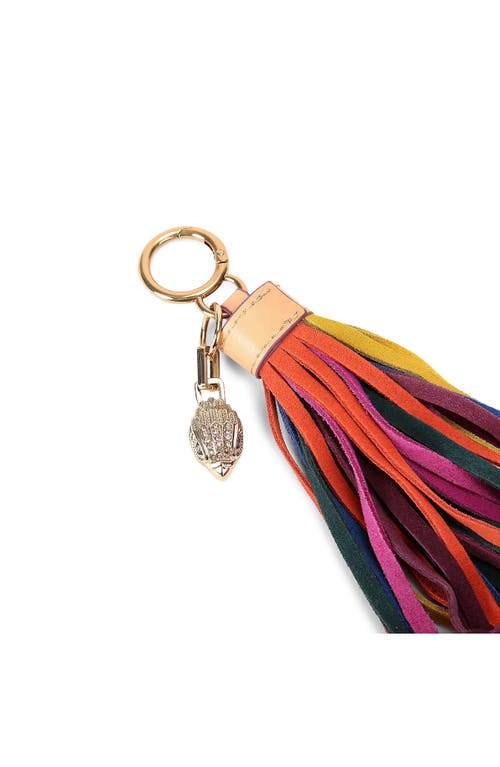 Kurt Geiger London Leather Beaded Tassel Charm In Multi