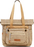 Desigual Big Expandable Straw Backpack
