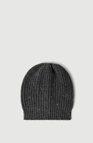 Brunello Cucinelli Cashmere and silk Diamond yarn knit beanie