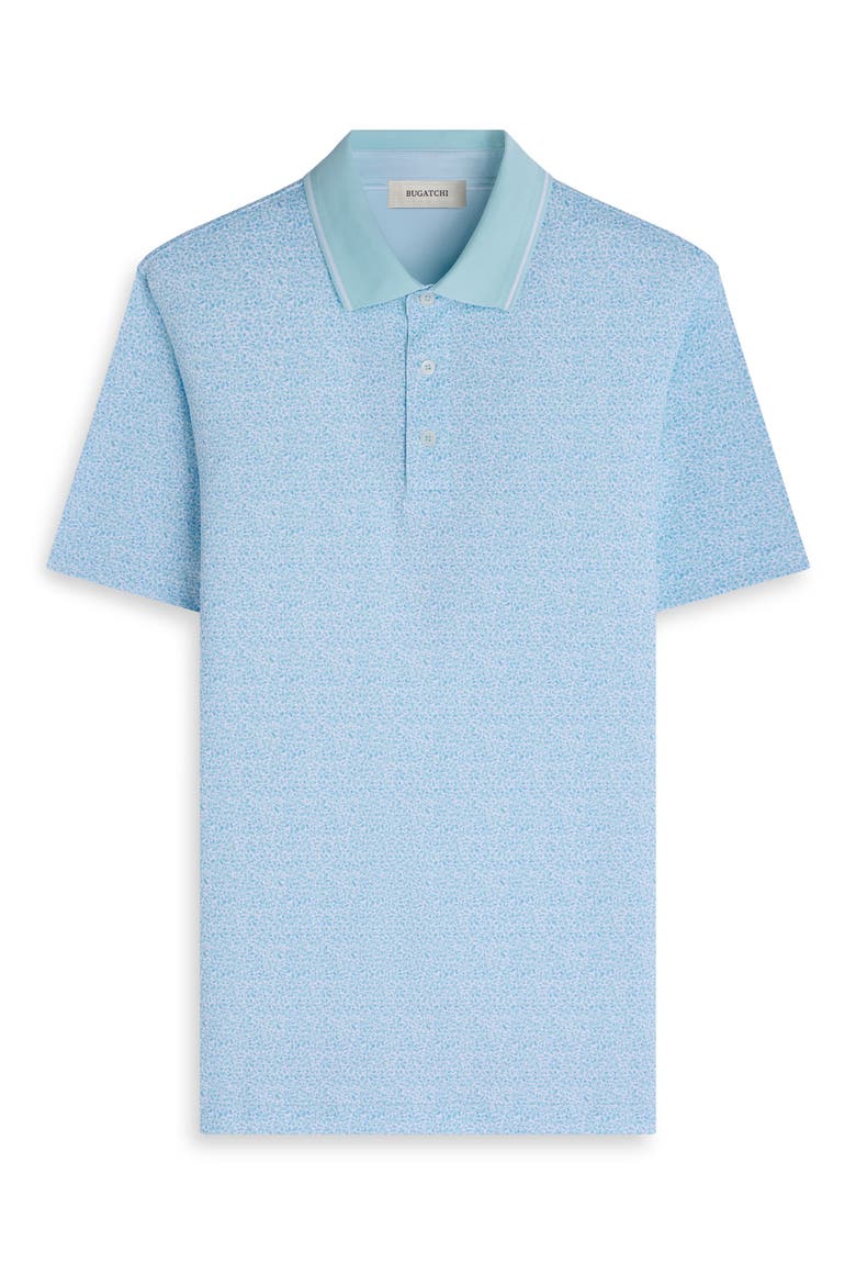 Performance Floral Polo, Alternate, color, AQUA