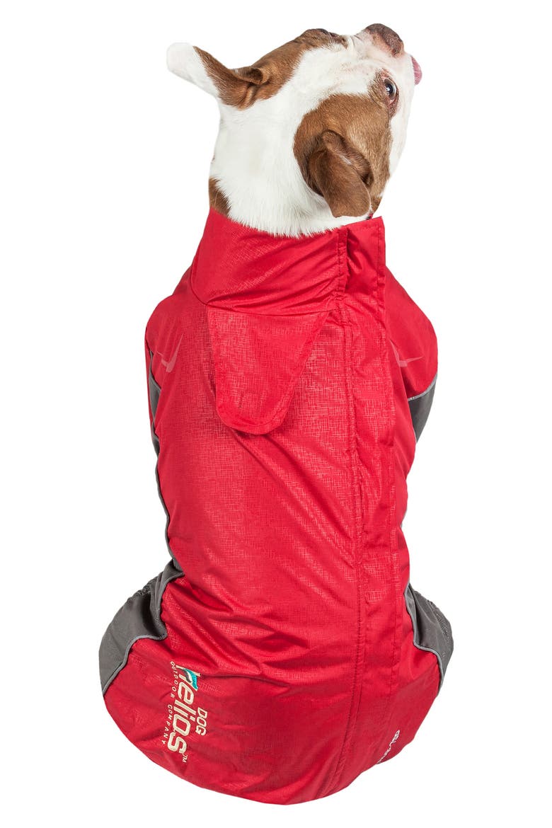 Dog Helios ® Blizzard Full-Bodied Adjustable and 3M Reflective Dog Jacket - Large, Alternate, color, COLA RED