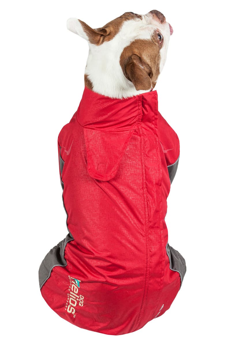 PET LIFE Dog Helios <sup>®</sup> Blizzard Full-Bodied Adjustable and 3M Reflective Dog Jacket - Large, Alternate, color, Cola Red