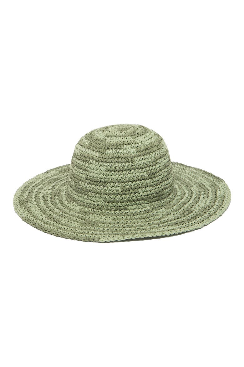Crochet Sun Hat, Main, color, MIX GREEN