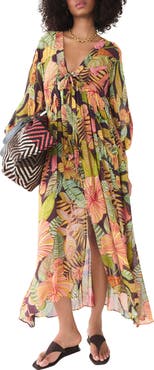 Free People Kantuta Kaftan Midi Dress