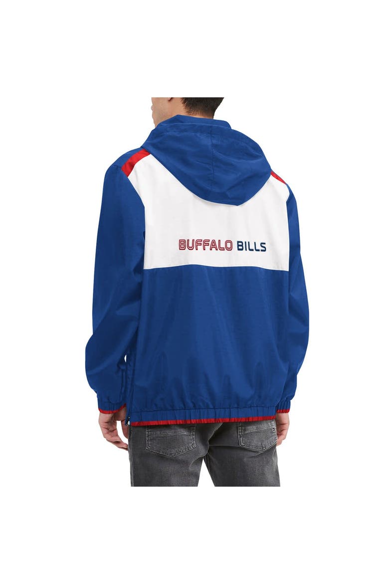 Men's Tommy Hilfiger Royal/White Buffalo Bills Carter Half-Zip Hooded Top, Alternate, color, Royal