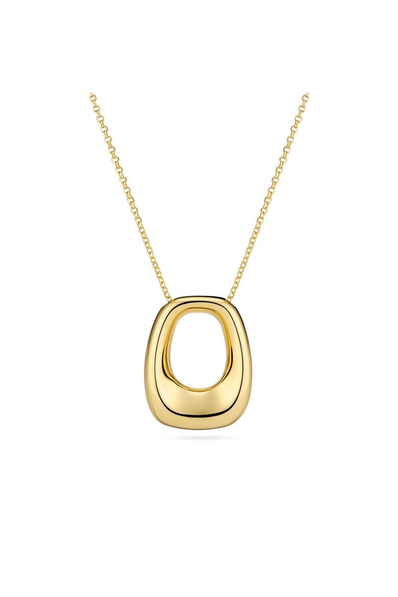 Necklace Borsa Pianura, Main, color, 18K Gold Plated