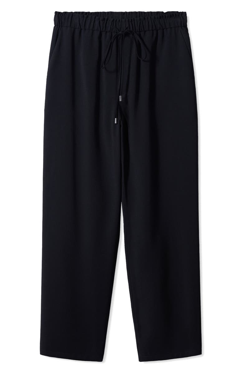 MANGO Flowy Drawstring Ankle Pants, Alternate, color, 