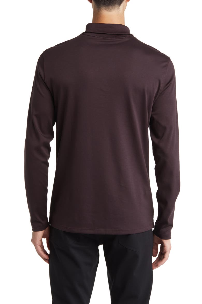 Georgia Cotton Turtleneck, Alternate, color, PORT