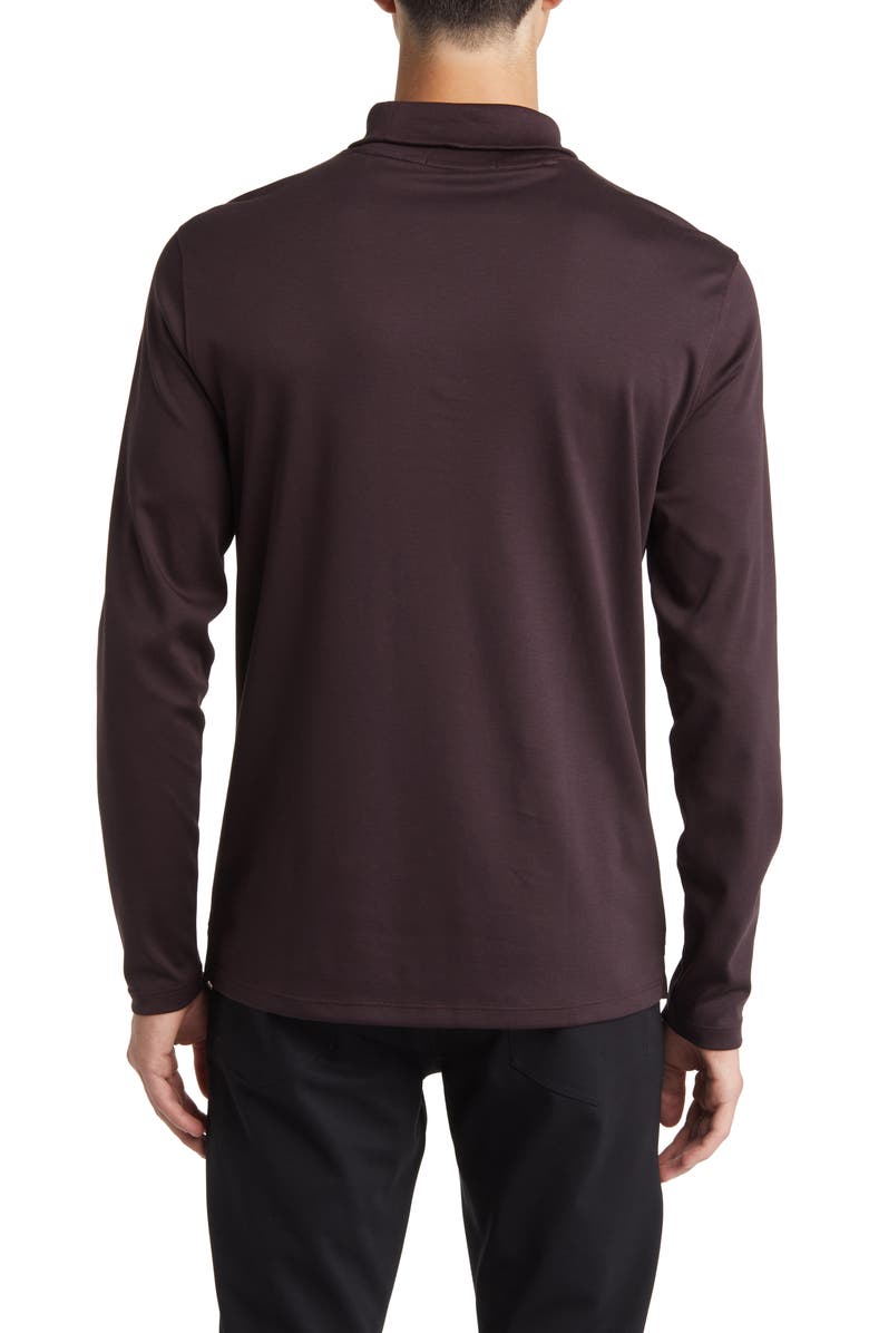 Robert Barakett Georgia Cotton Turtleneck, Alternate, color, Port