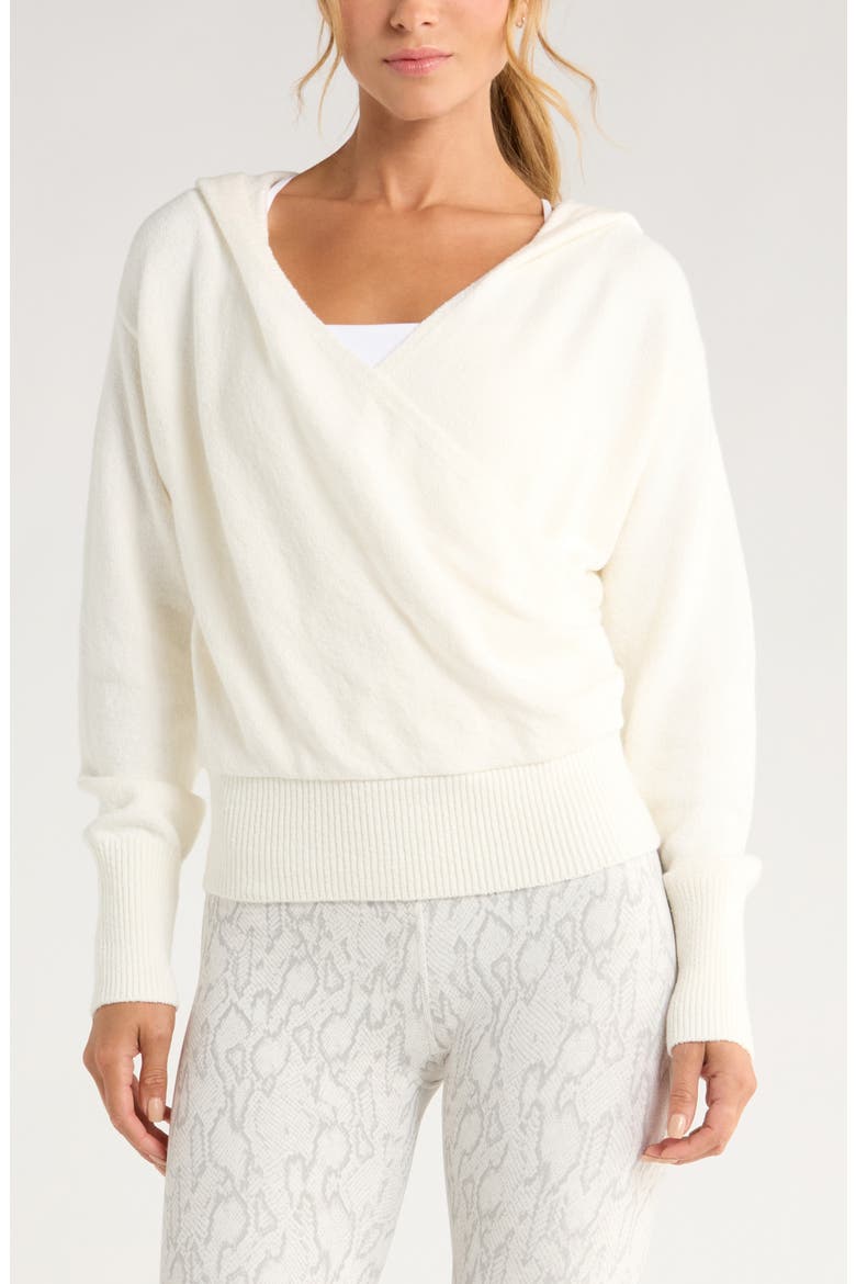 Surplice Hoodie Sweater, Main, color, IVORY EGRET