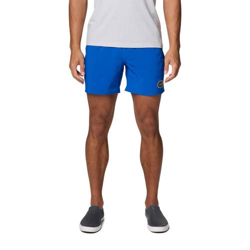 Columbia Men's Royal Florida Gators Pfg Terminal Roamer Omni-shade Stretch Shorts In Blue