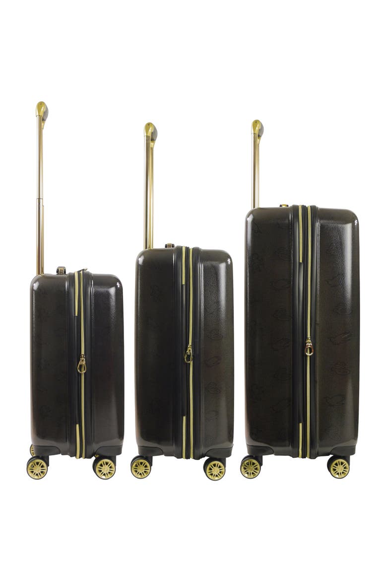 WB Harry Potter Hogwart Express Hardside Printed Abs 3PC Luggage Set, Alternate, color, Black