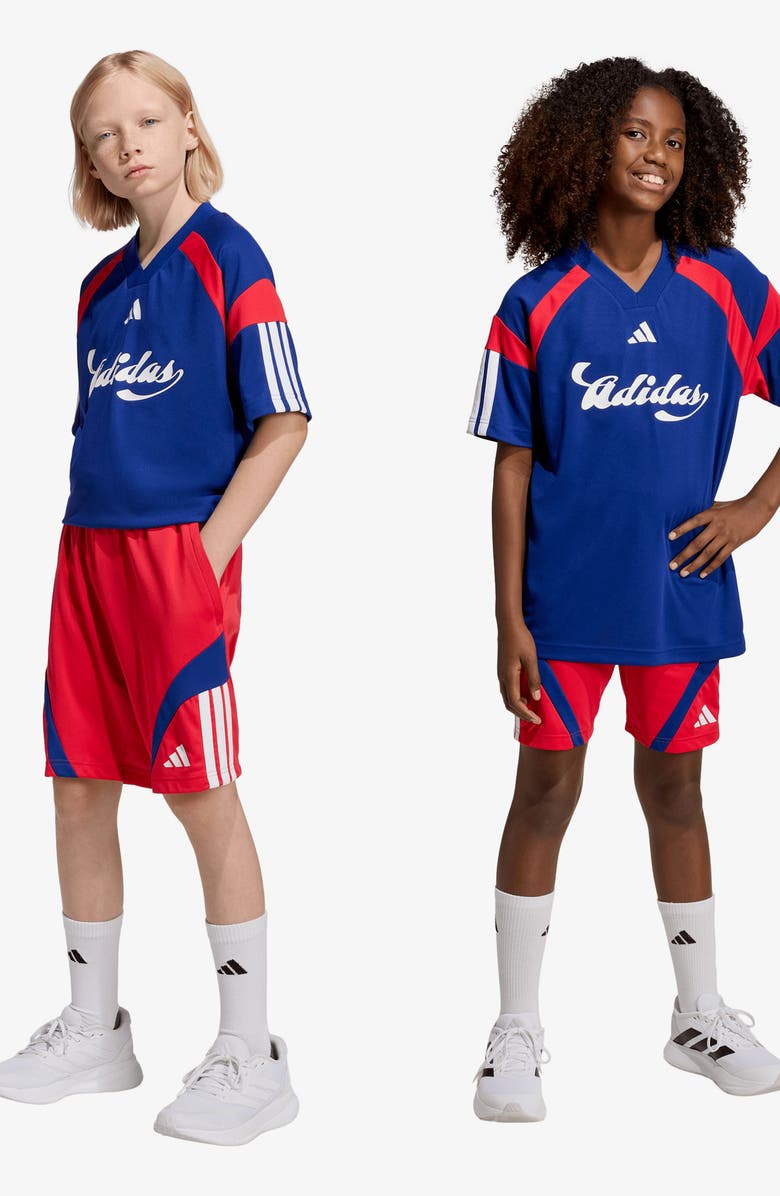 adidas House of Tiro Shorts, Alternate, color, Pure Ruby/ White/ Mystery Ink