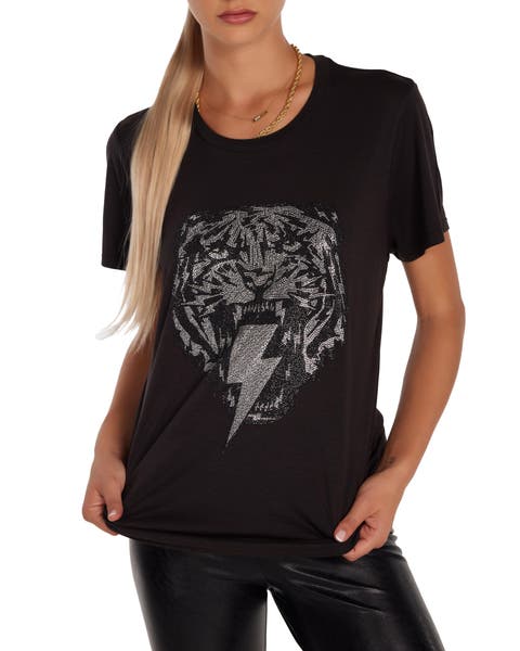 Wolf  Stud Lightning Tiger Top