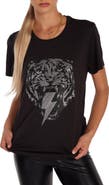 Lauren Moshi Wolf  Stud Lightning Tiger Top